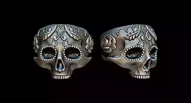  calavera skull ring  NO3