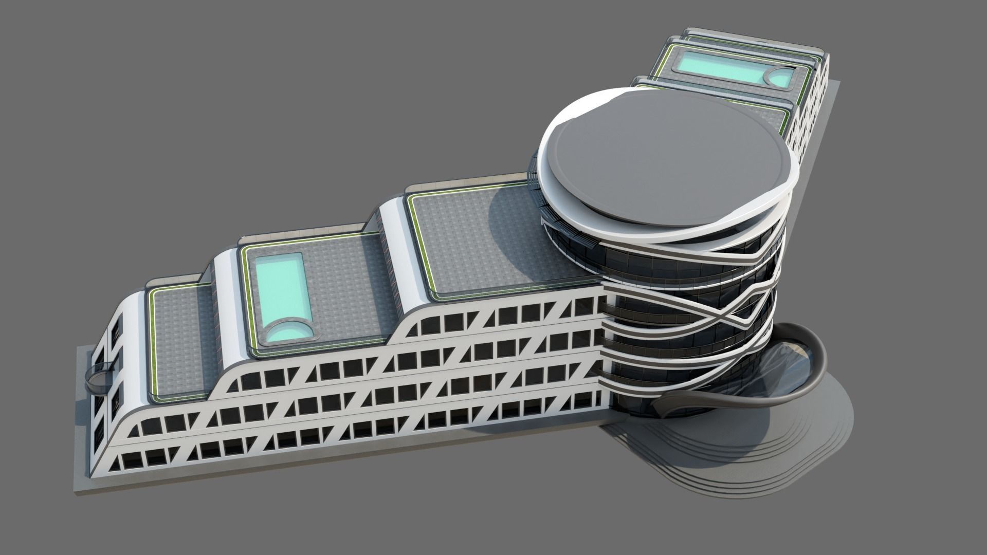 Beach Hotel ID033 3D model_4