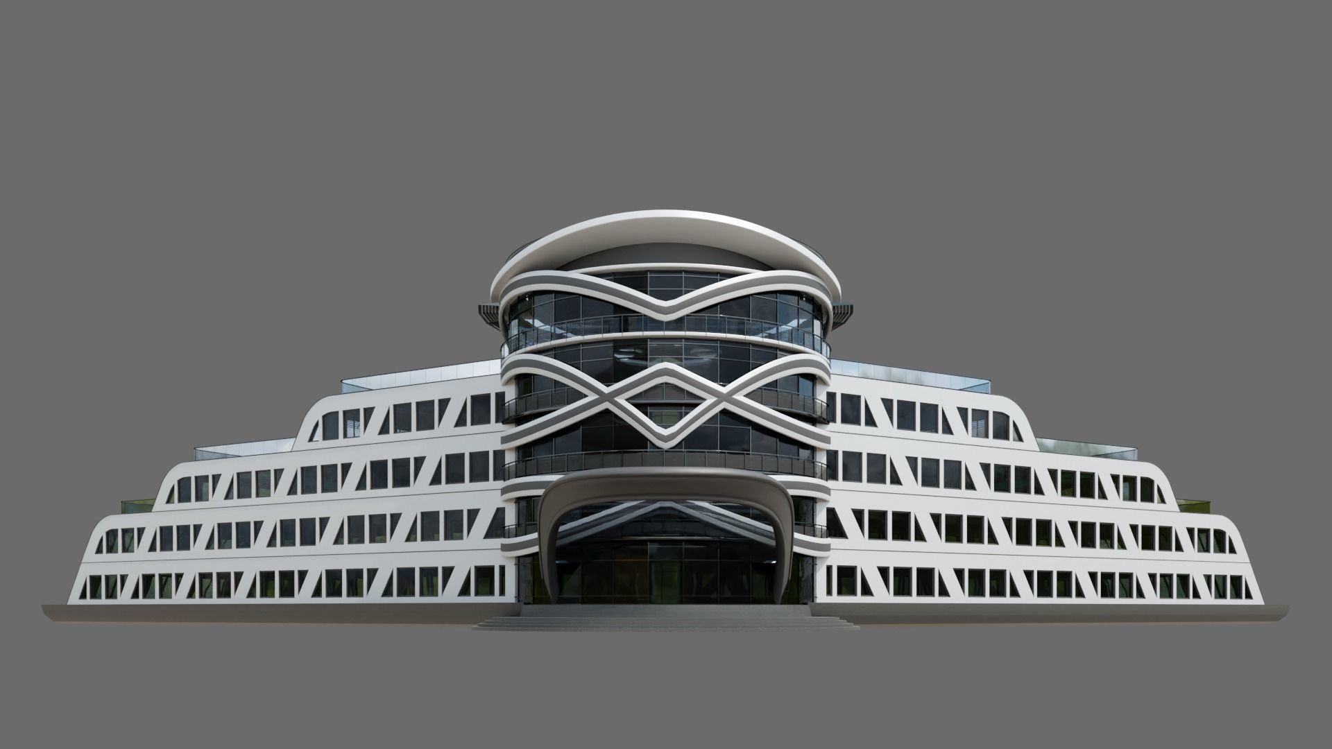 Beach Hotel ID033 3D model_2