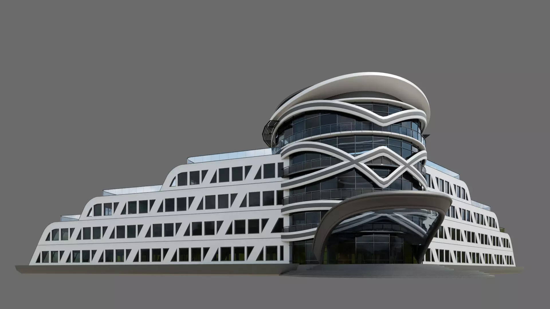Beach Hotel ID033 3D model_0