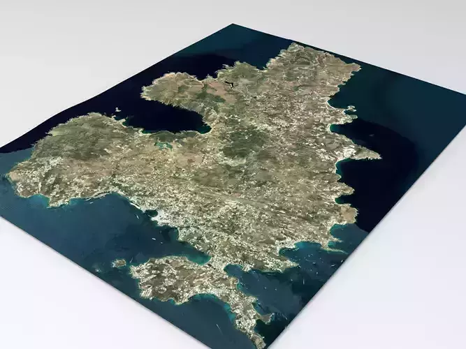 The island of Mykonos Greece 3D model