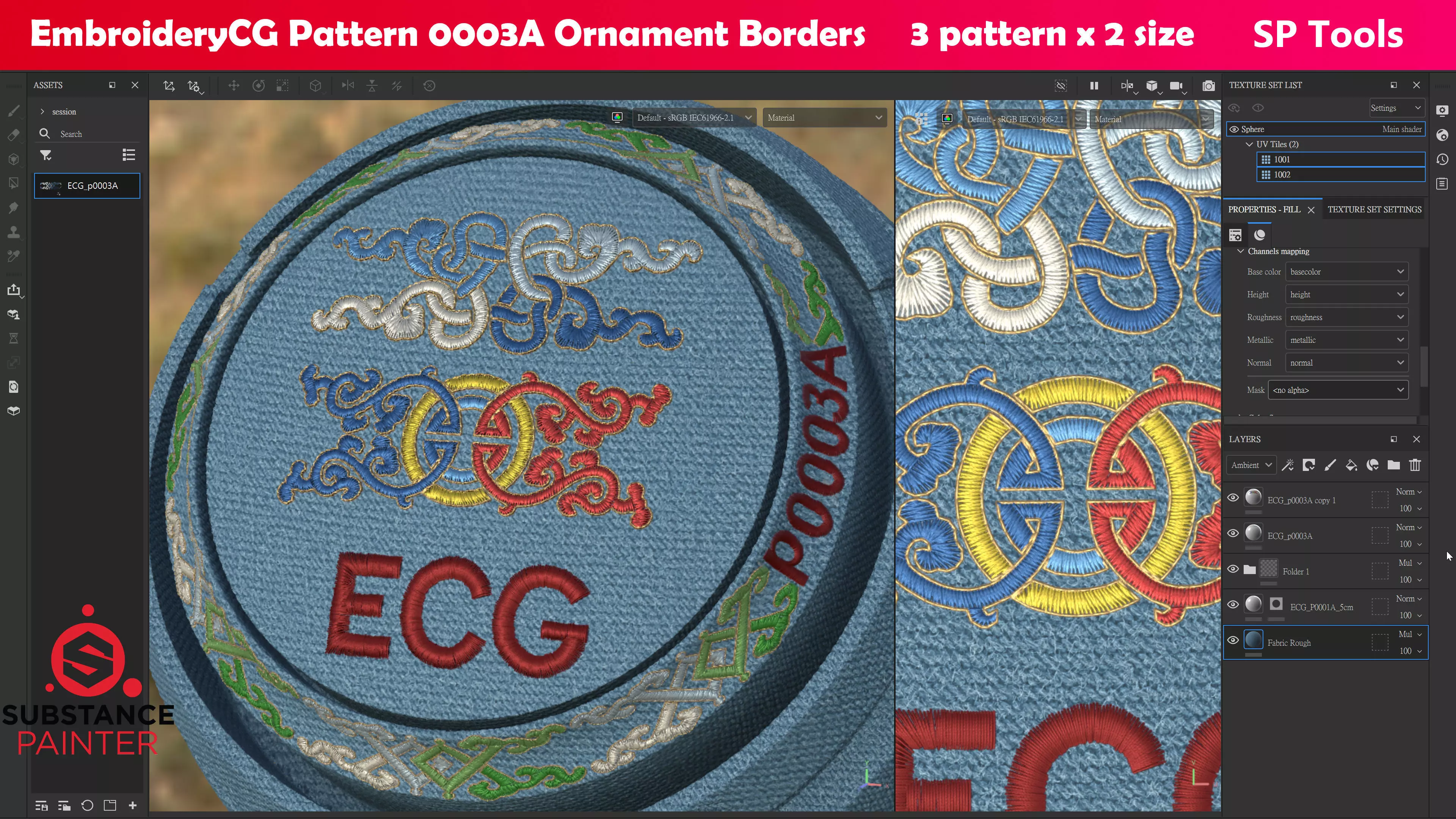 EmbroideryCG Pattern p0003A Ornament Borders Texture_0