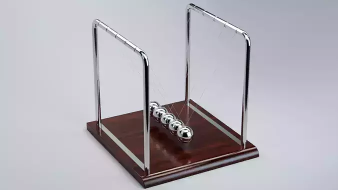 Newtons cradle 3D model