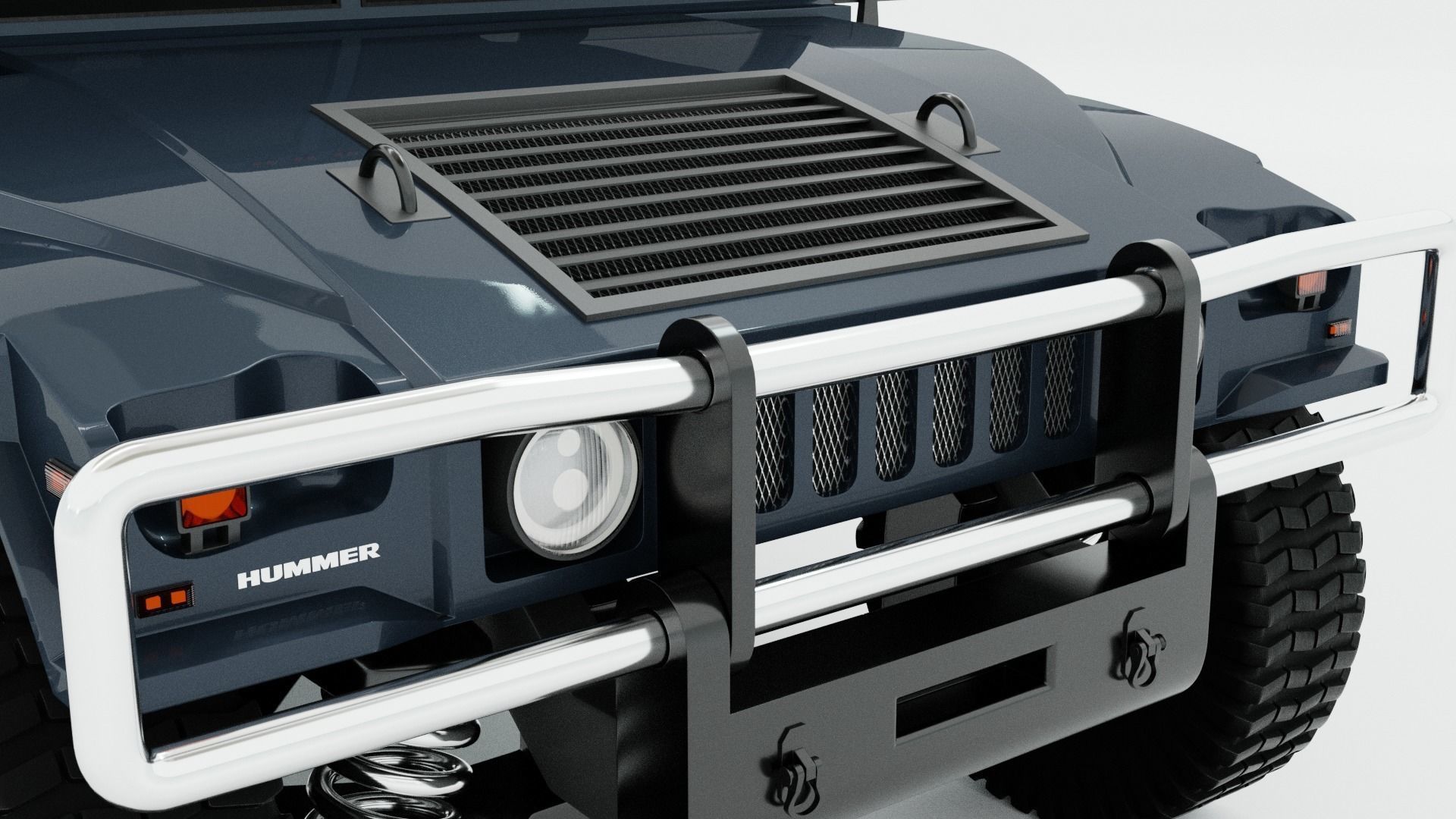 HUMMER H1 SUV READY FOR SUBDIVISION 3D model_5