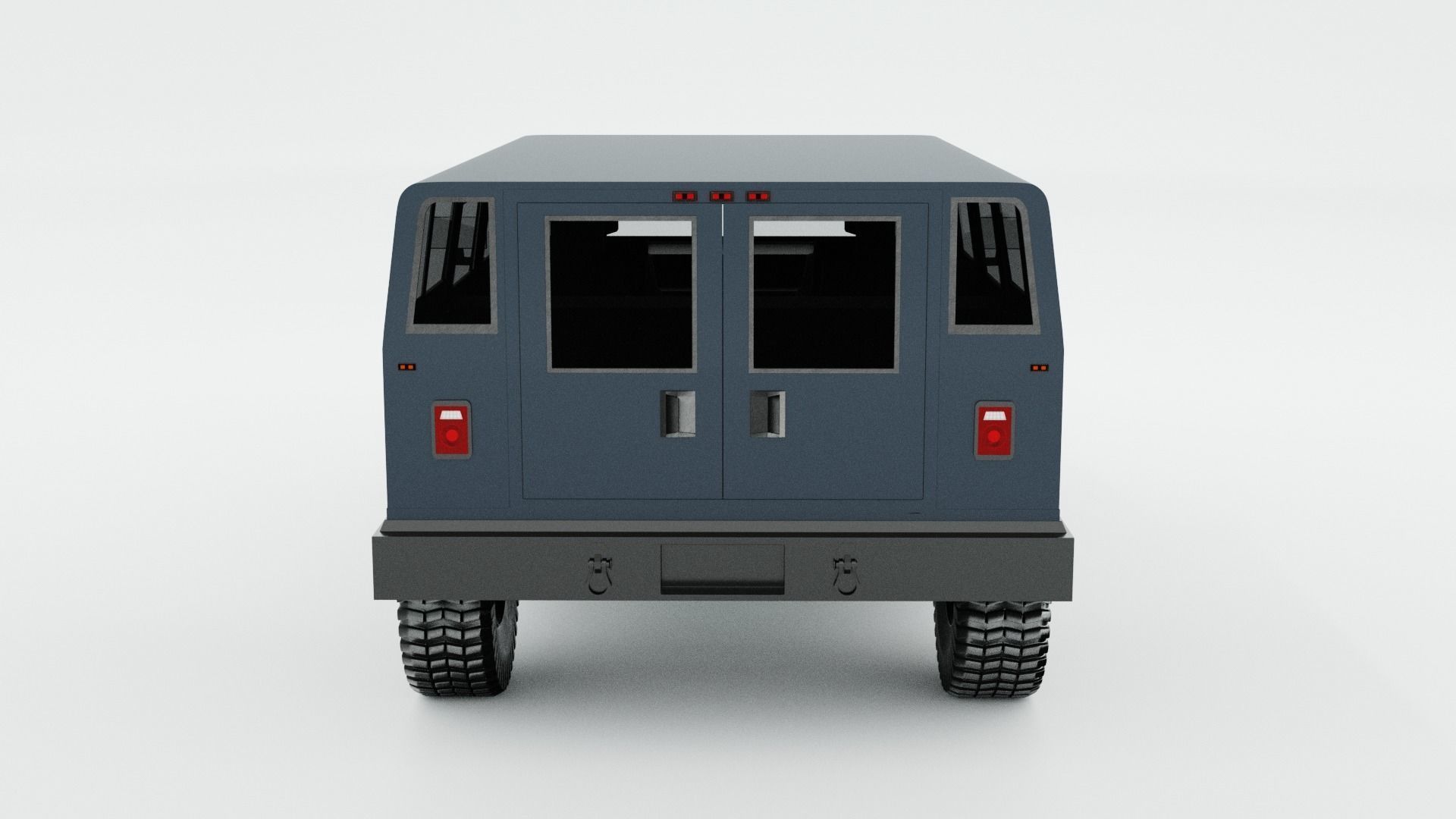 HUMMER H1 SUV READY FOR SUBDIVISION 3D model_7