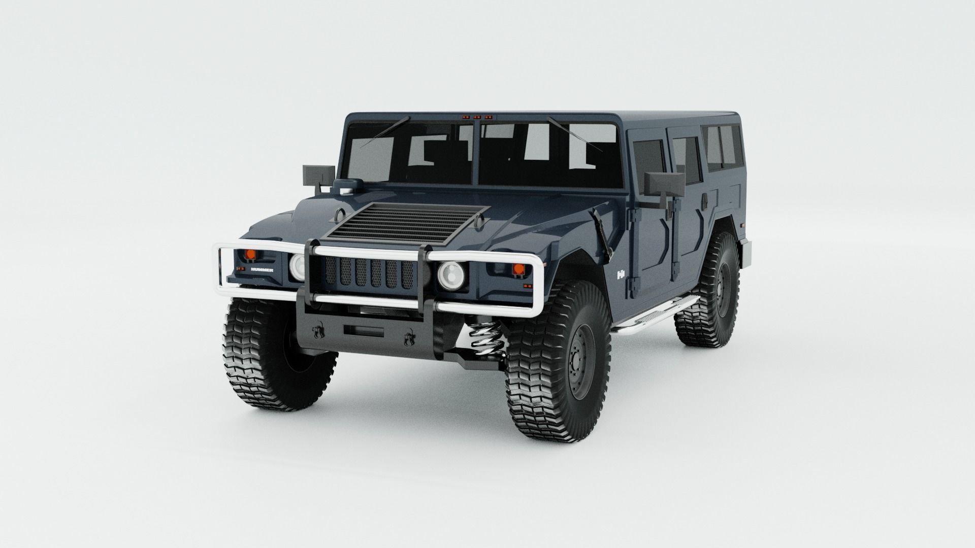 HUMMER H1 SUV READY FOR SUBDIVISION 3D model_10