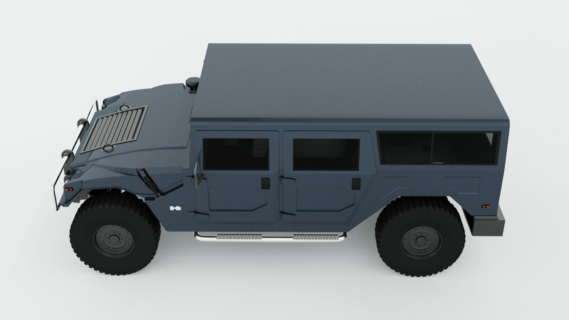 HUMMER H1 SUV READY FOR SUBDIVISION 3D model_13