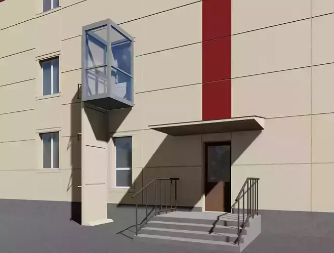 3d model of the elevator Free 3D model