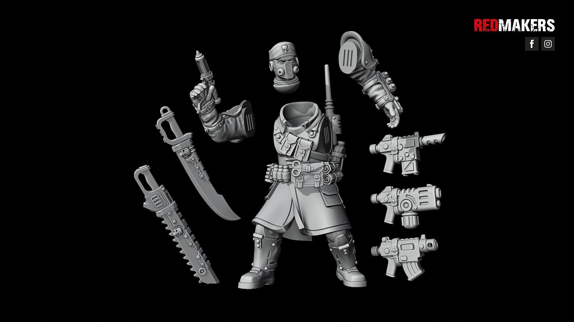 Shock Troops - Command Elite Squad of the Imperial Force  3D print model_28