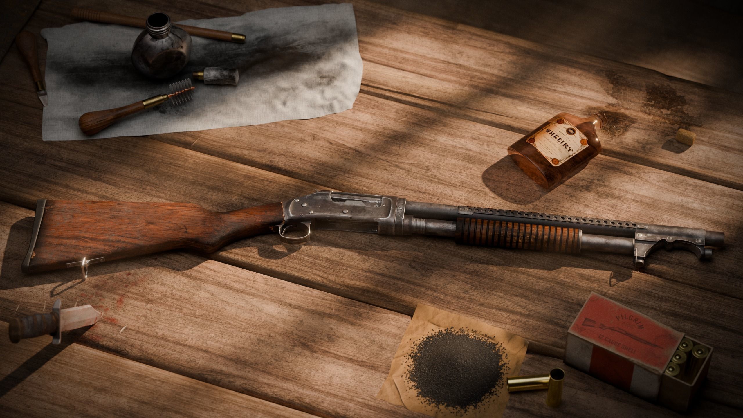 M1897 Trenchgun Low-poly 3D model_3