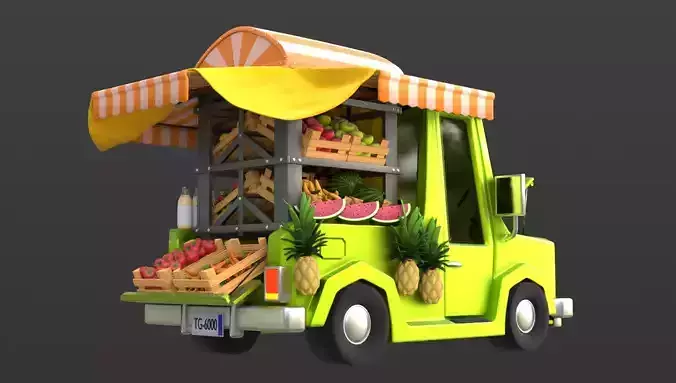 Cartoon Pickup Truck