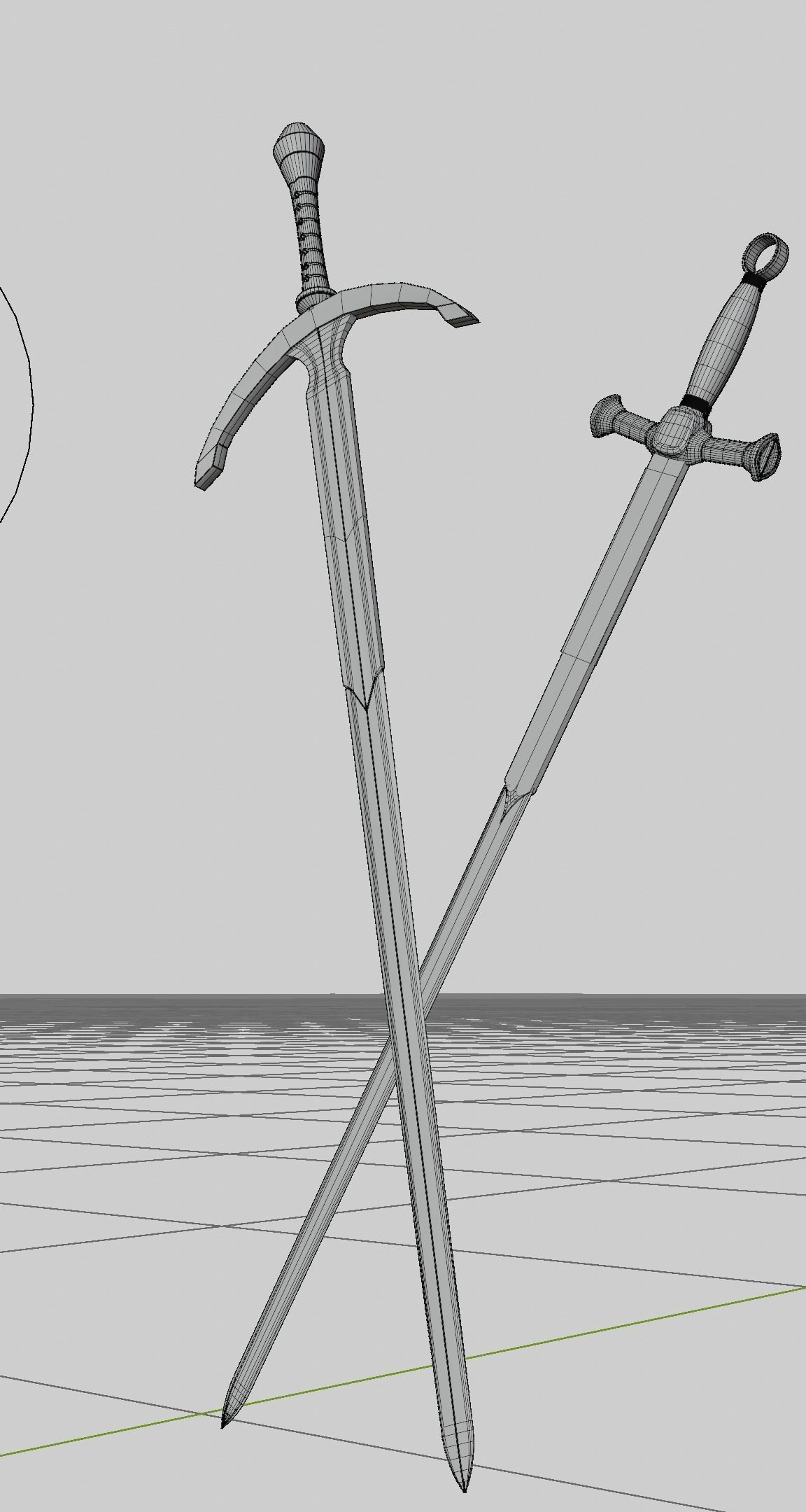 Twin Swords 3D model_7
