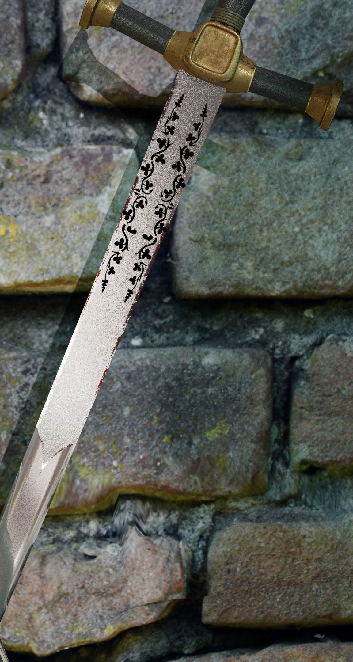 Twin Swords 3D model_3