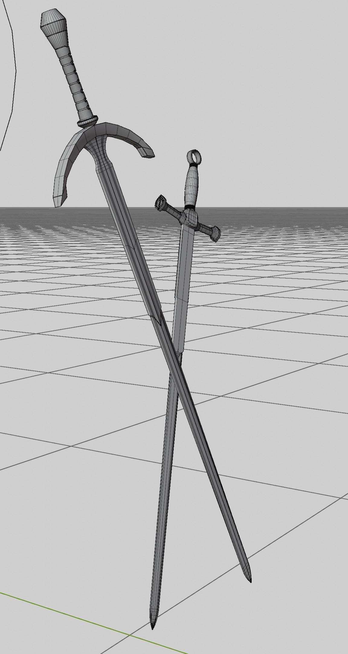 Twin Swords 3D model_5