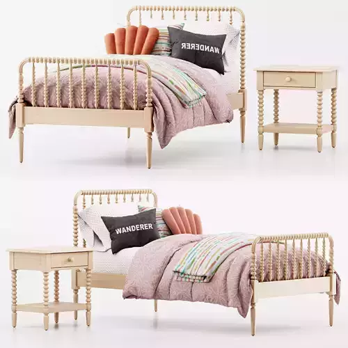 Jenny Lind Maple Bed