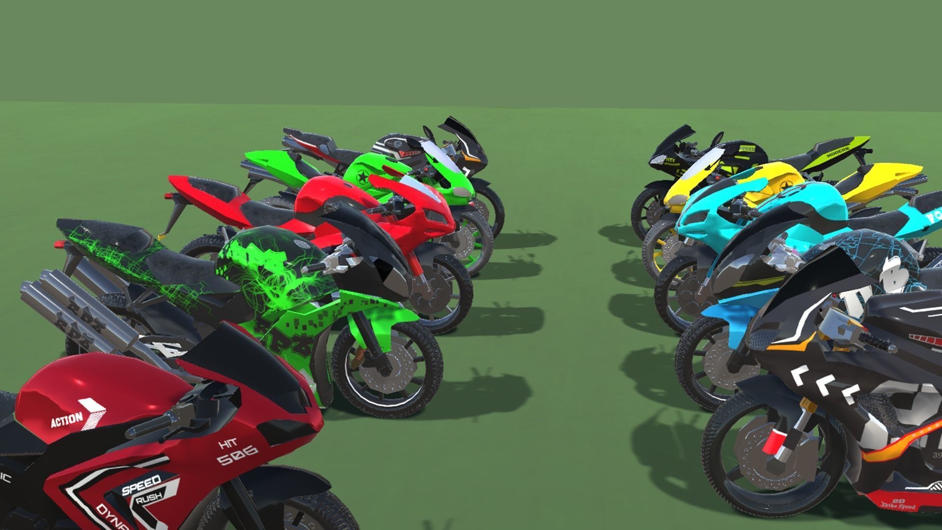 Race Bikes  3D model_12