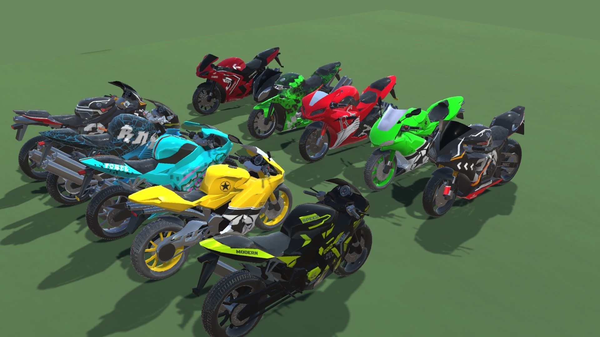Race Bikes  3D model_11
