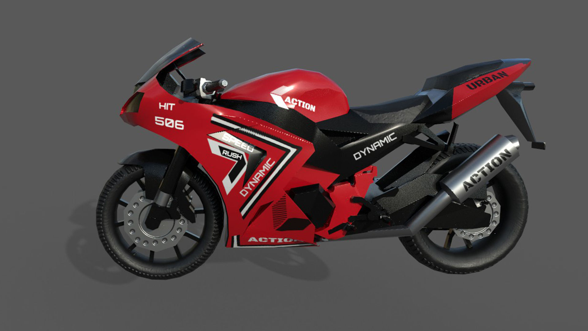 Race Bikes  3D model_8