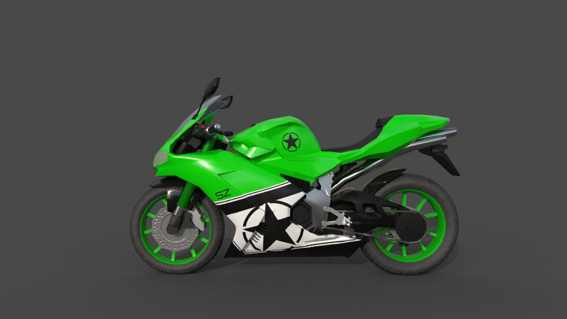 Race Bikes  3D model_1