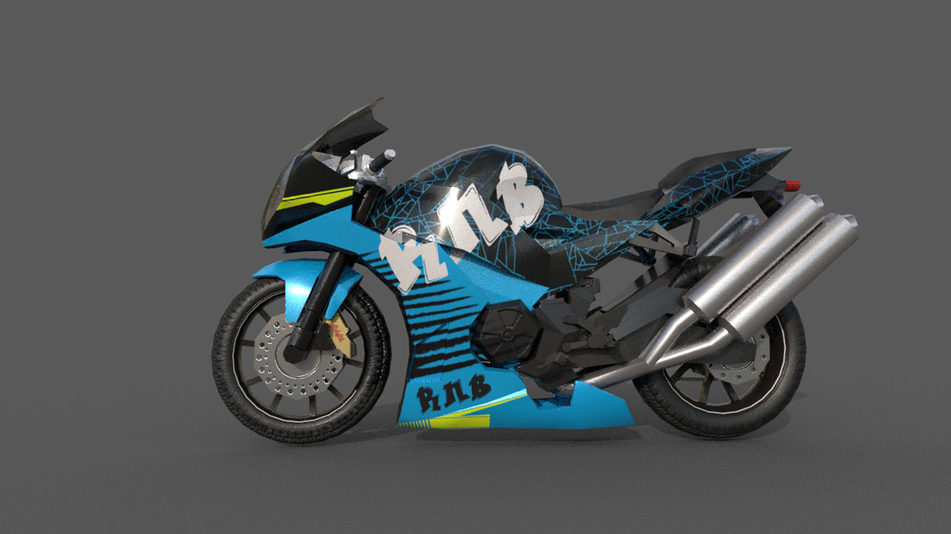 Race Bikes  3D model_7