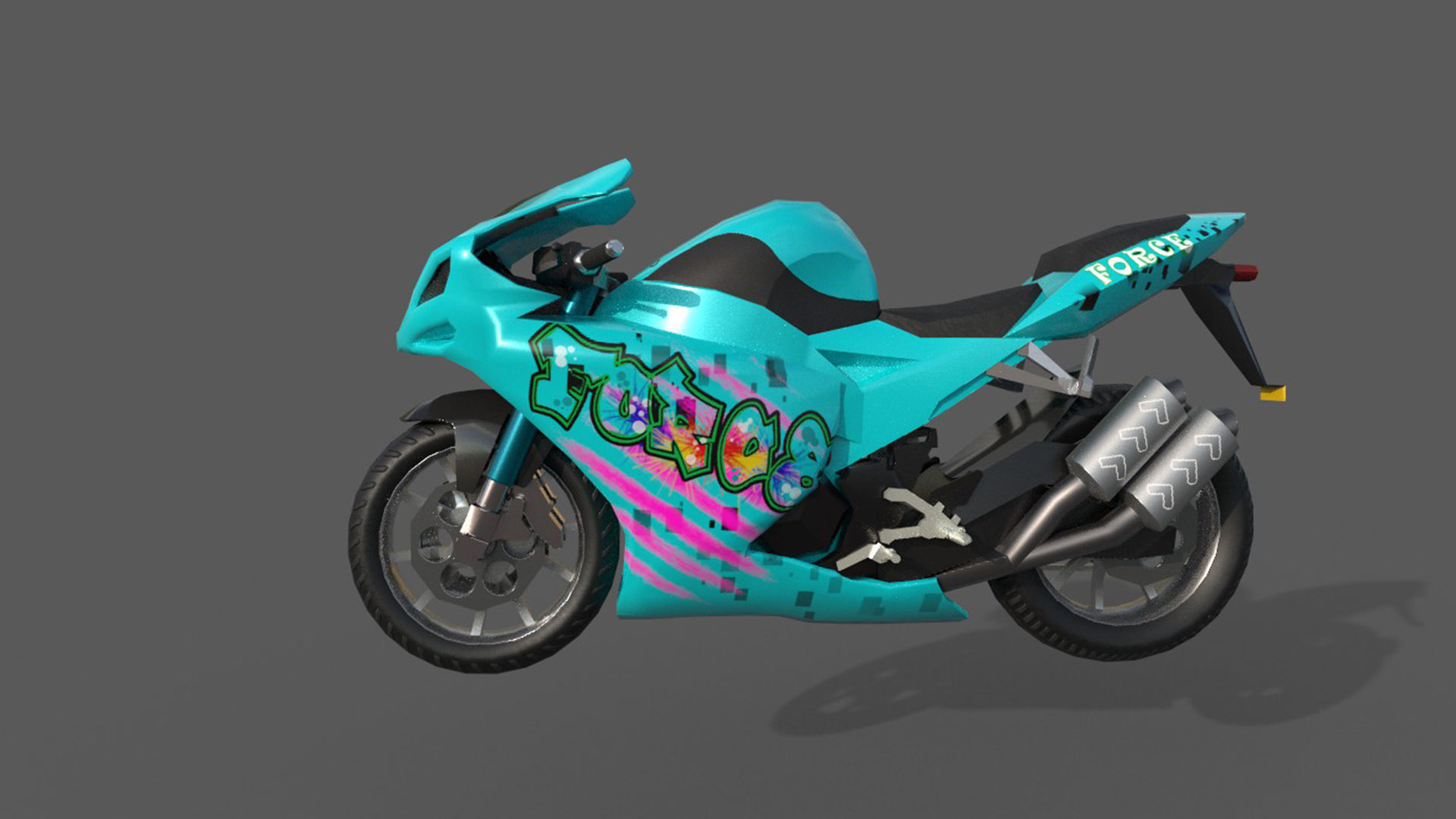 Race Bikes  3D model_2