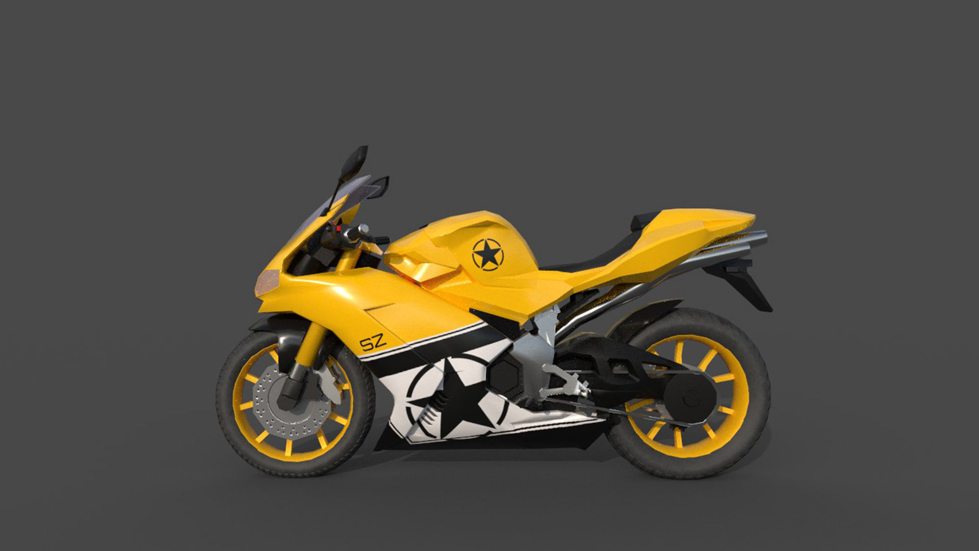 Race Bikes  3D model_9