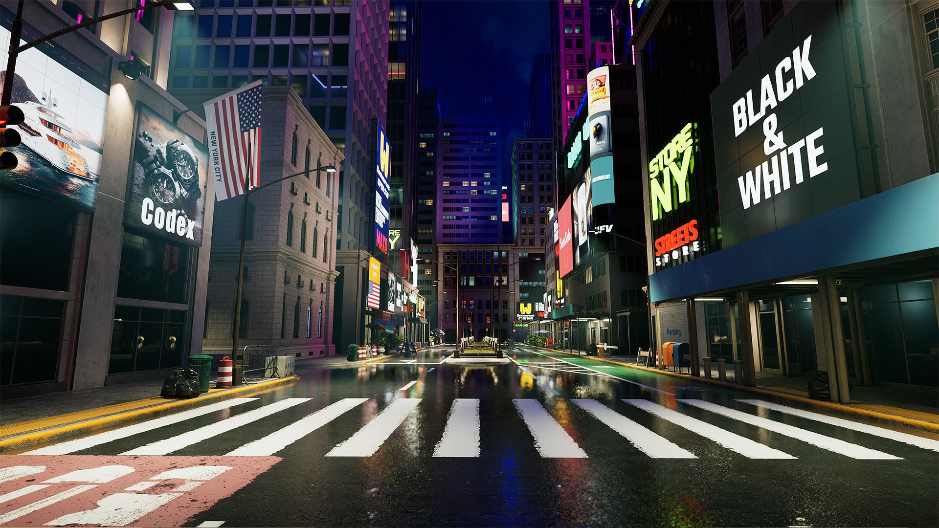 New York Night 3D model_16