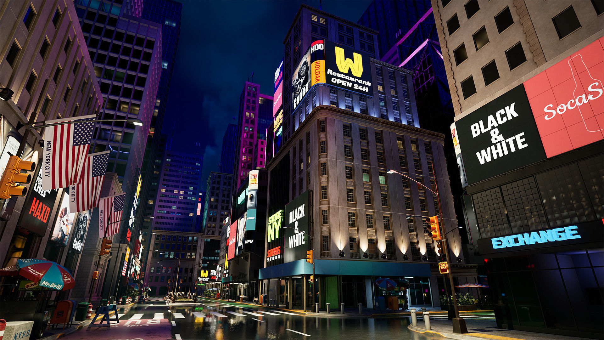 New York Night 3D model_14