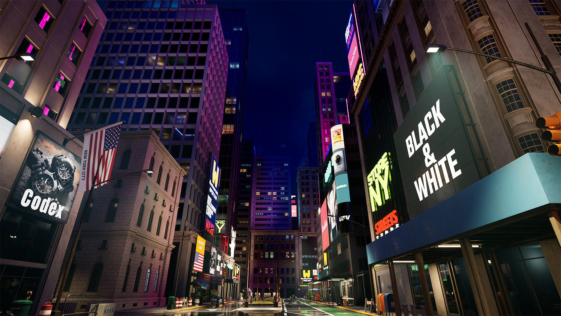 New York Night 3D model_5