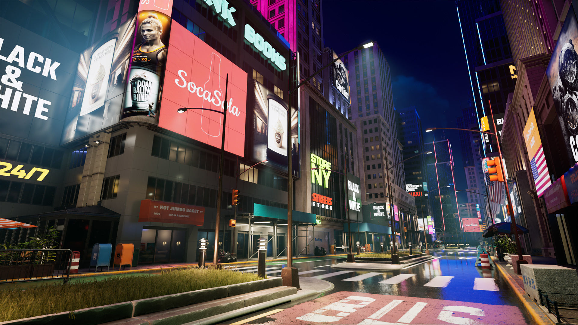 New York Night 3D model_23
