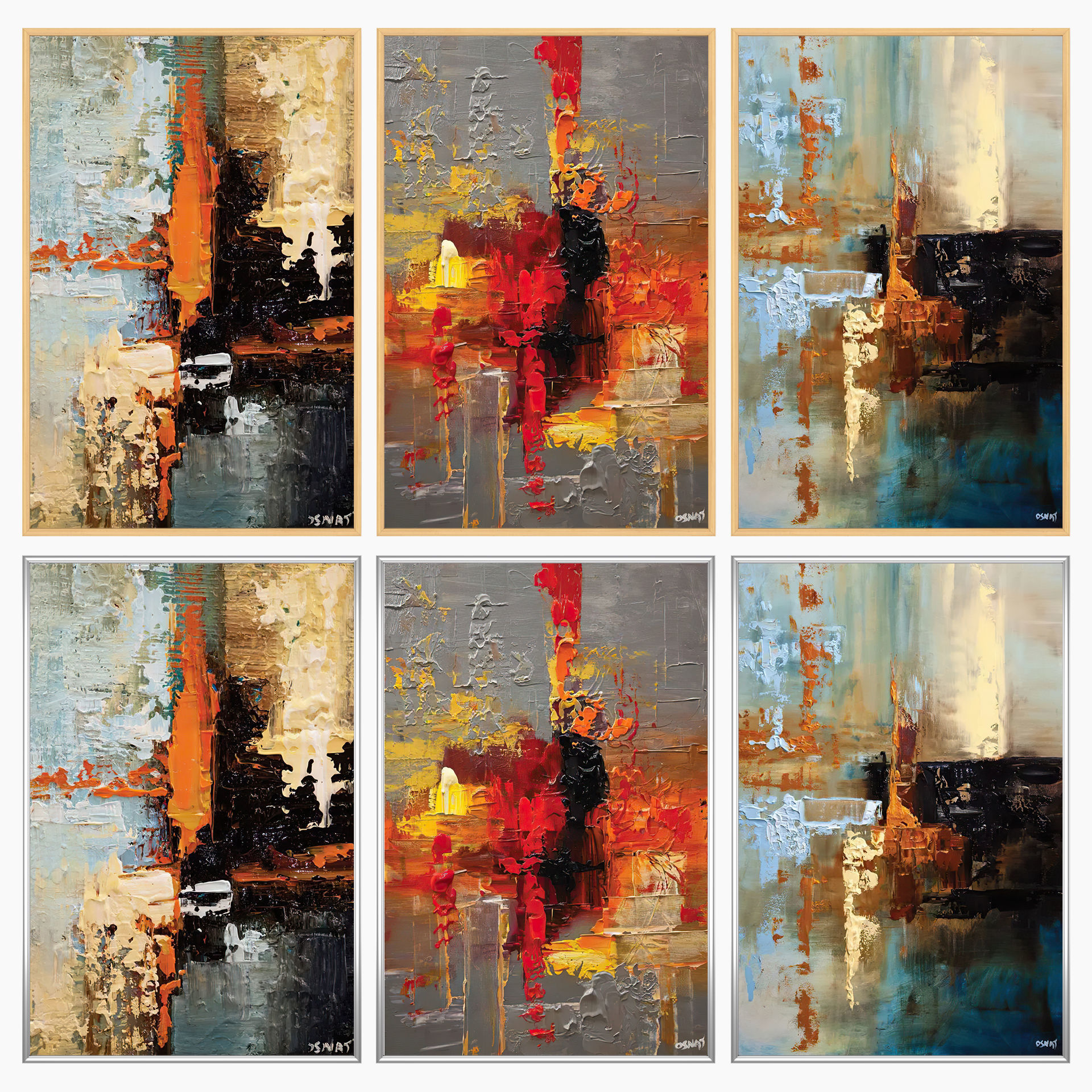 Wall Art Set 3972 3D model_2