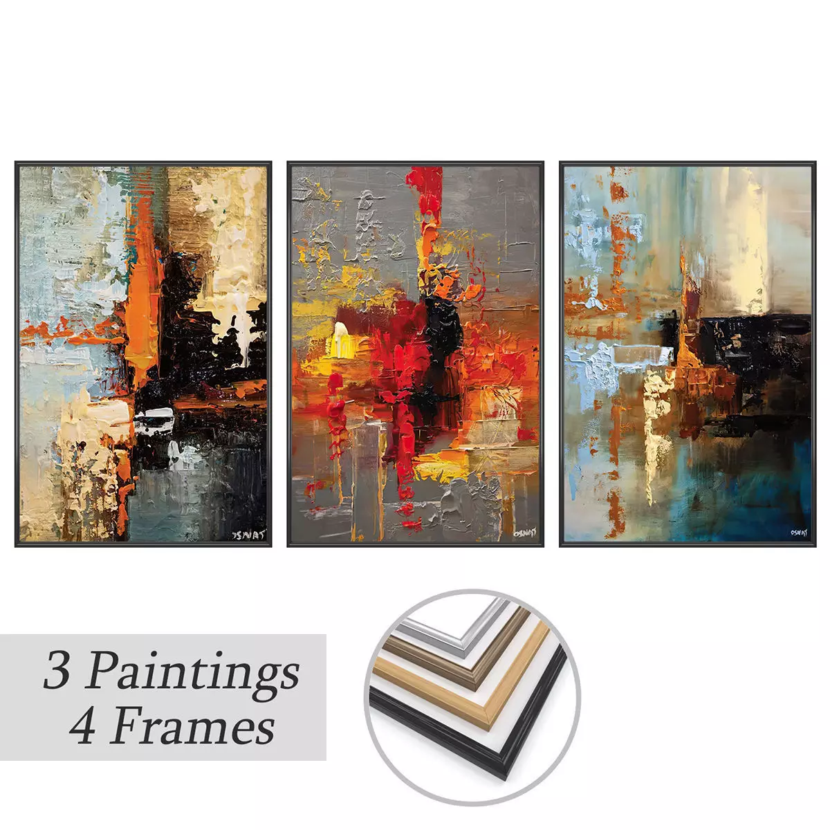 Wall Art Set 3972 3D model_0