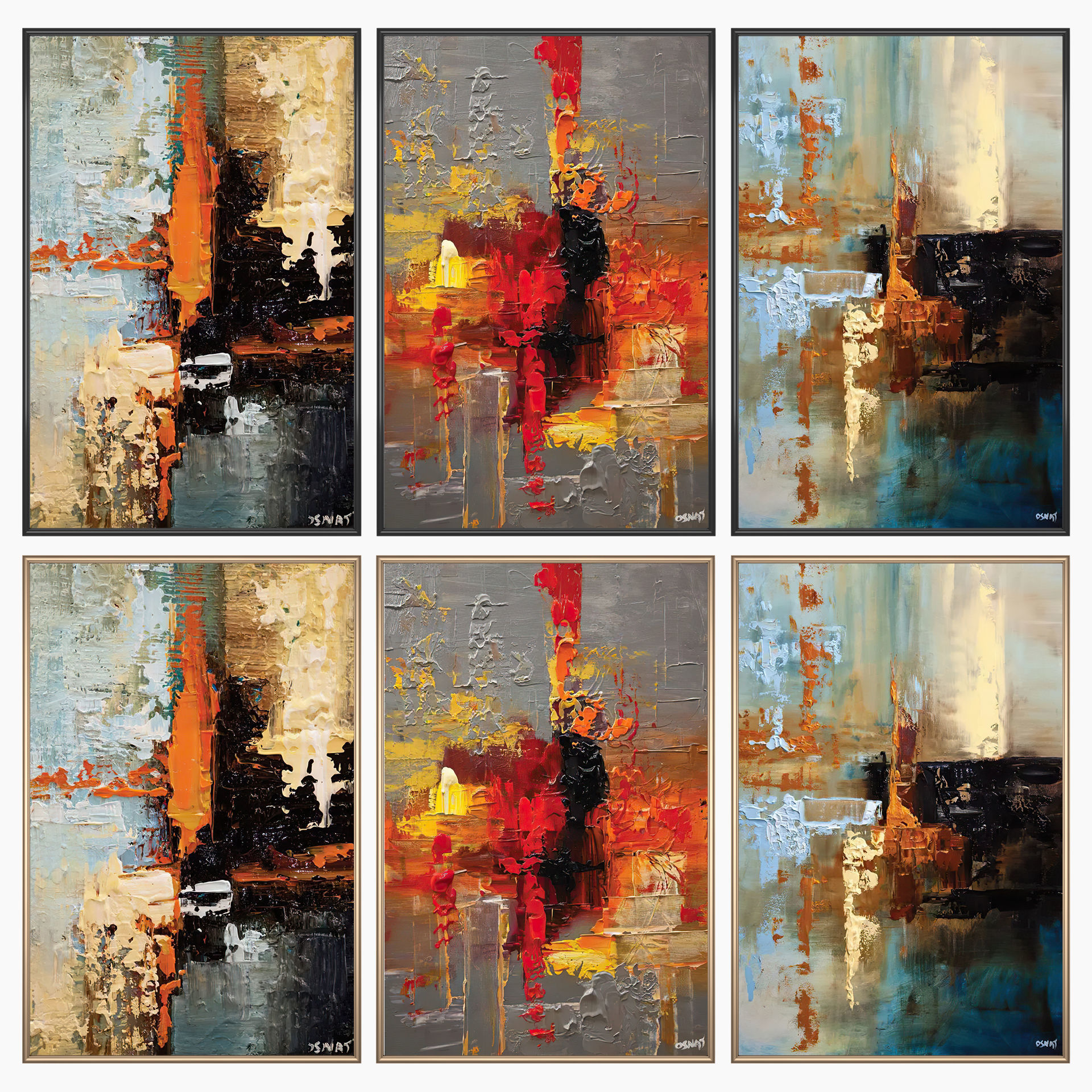 Wall Art Set 3972 3D model_1