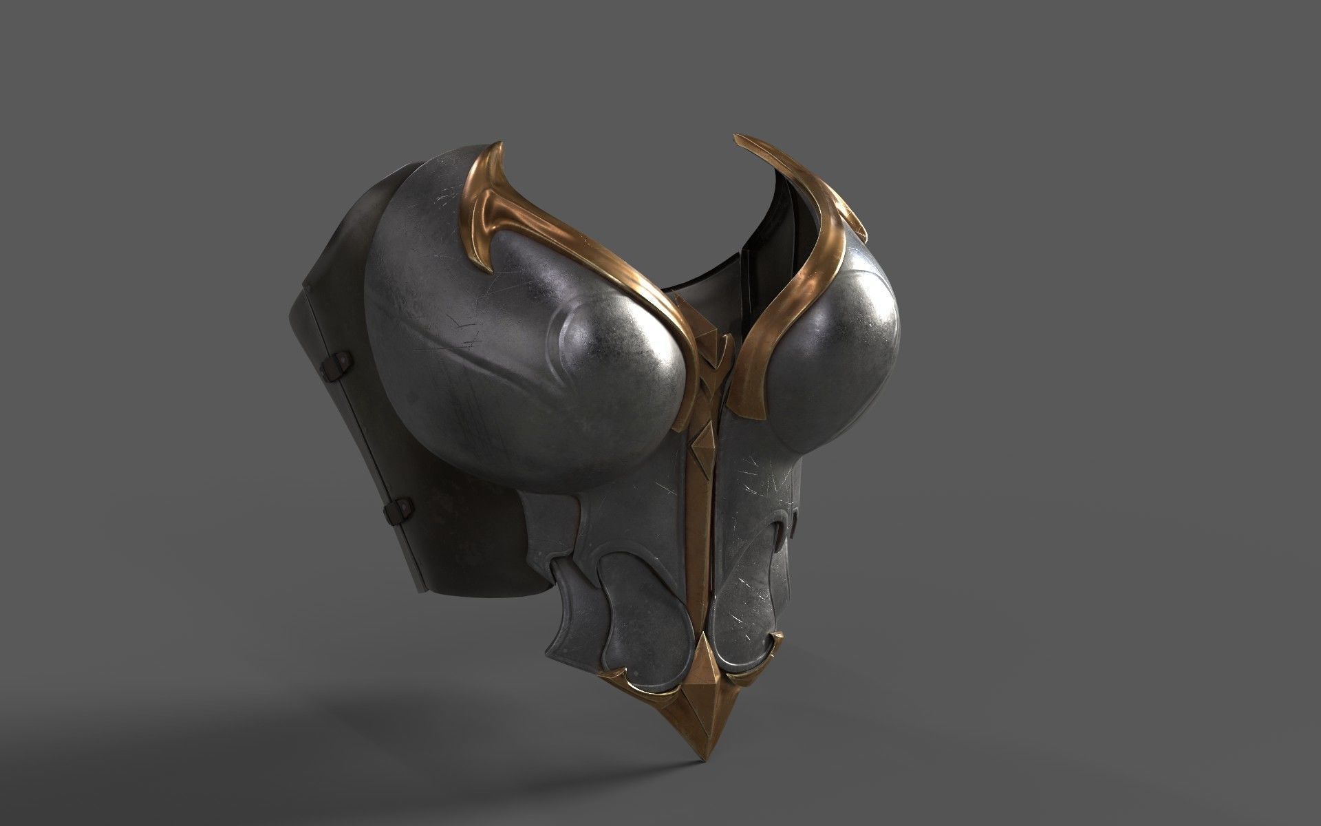 Breast Amor Lion for film and game 3D model_6