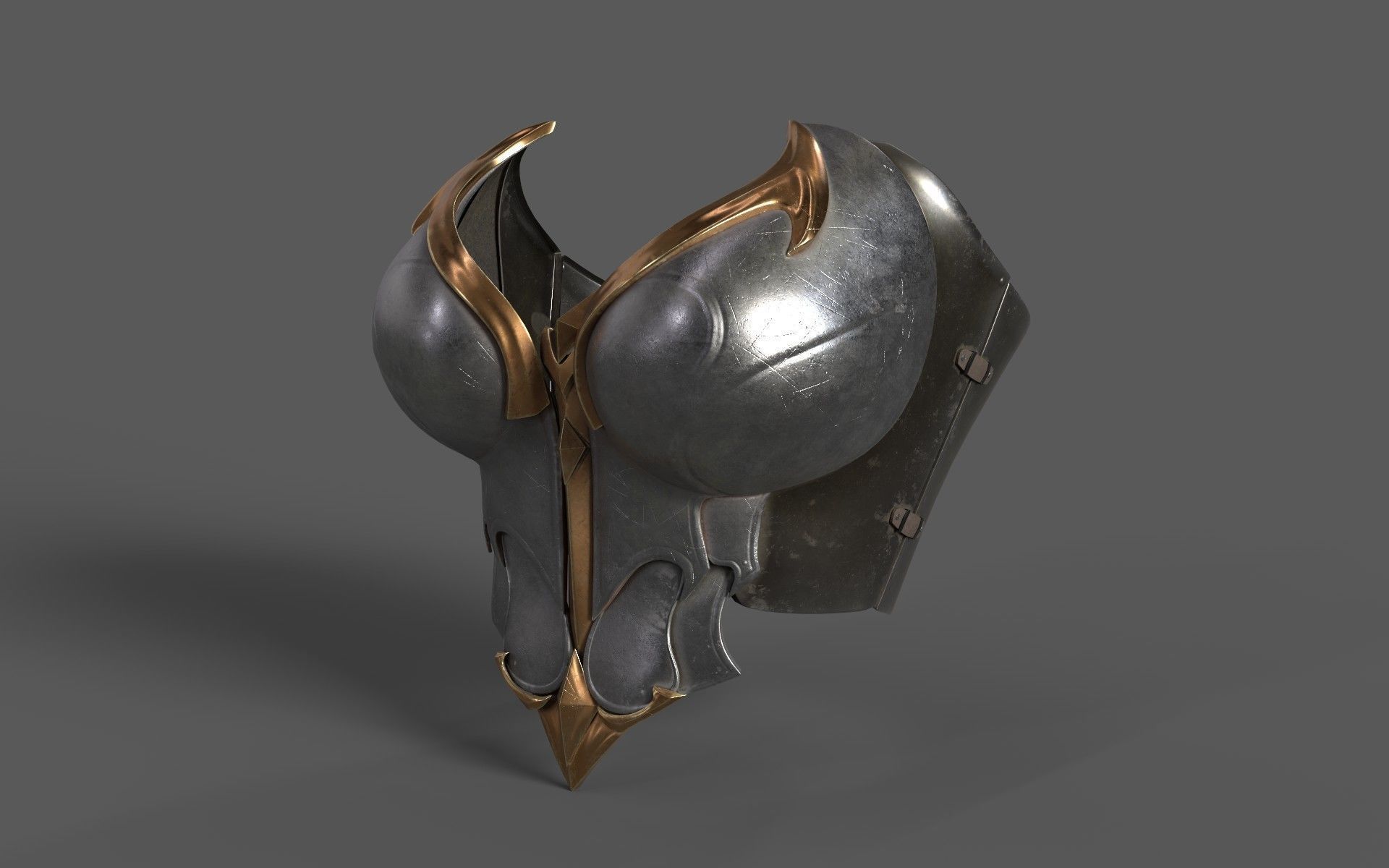 Breast Amor Lion for film and game 3D model_5