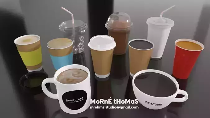 Various 3D Cups
