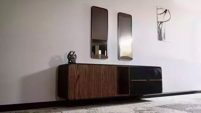 Modern Living Room Mirror Set