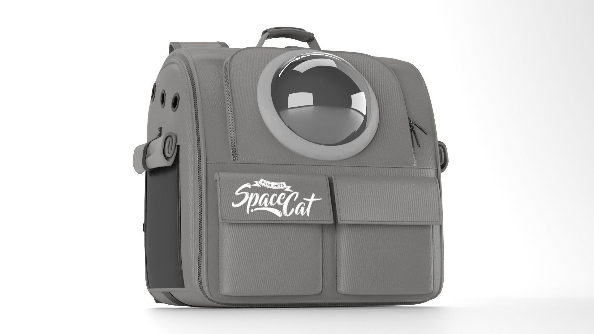CAT BUBBLE BACKPACK-DURABLE MATERIAL 3D model_4