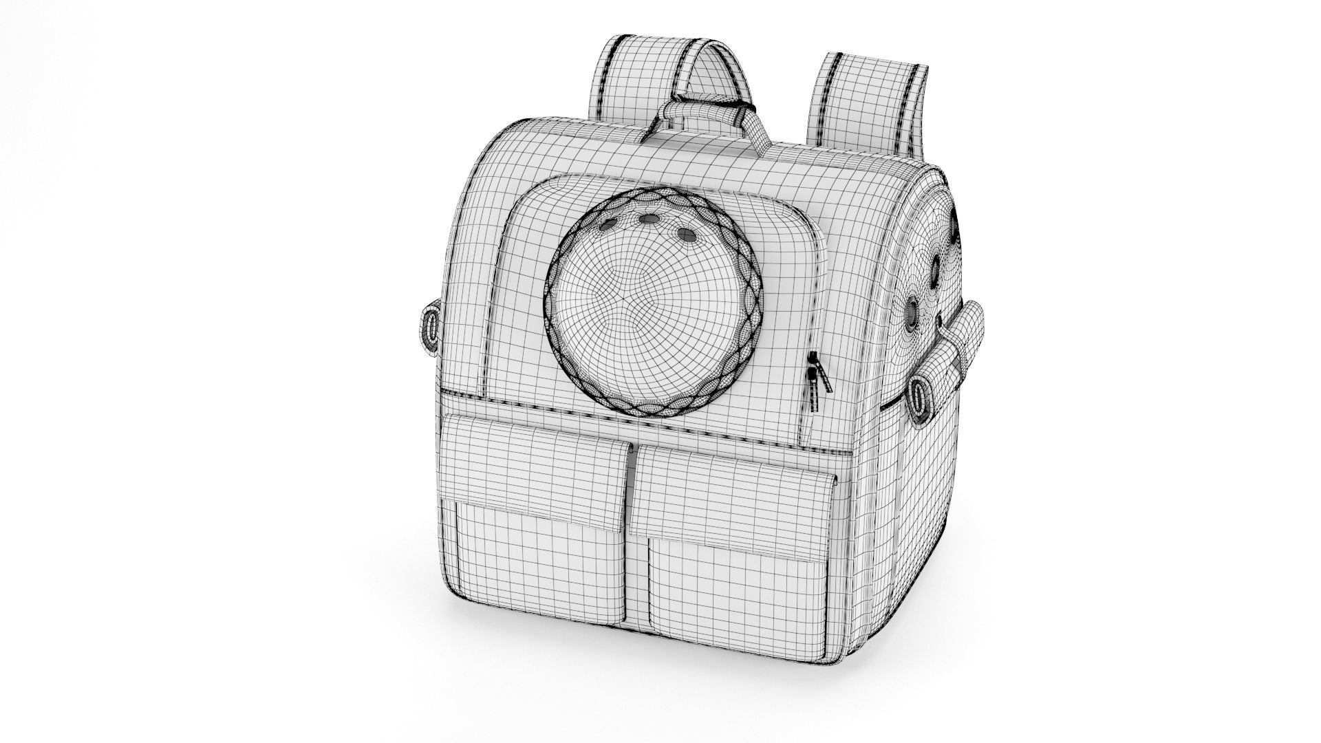 CAT BUBBLE BACKPACK-DURABLE MATERIAL 3D model_5