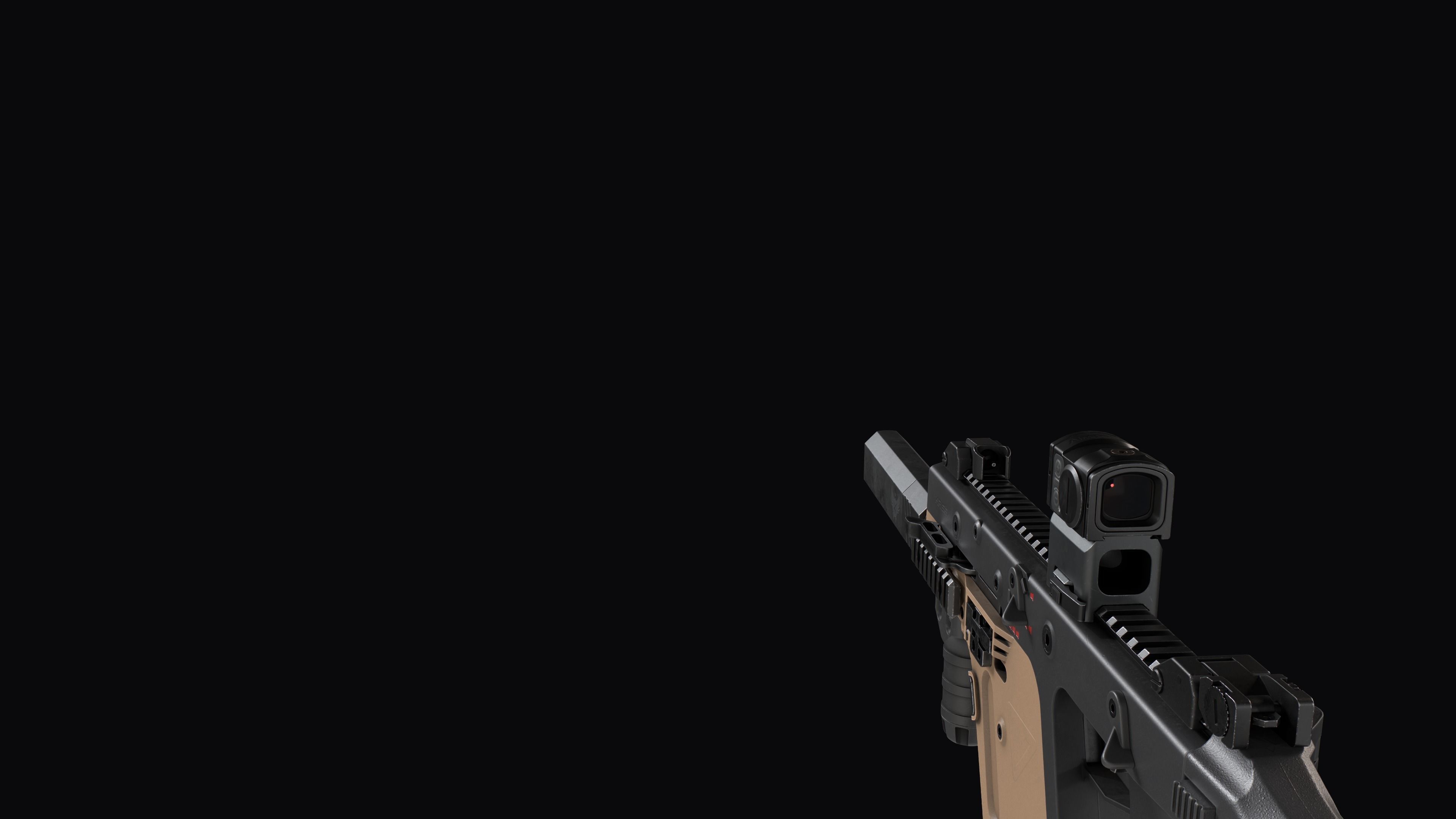 Tactical modular SMG TDI Kriss Vector gen2 Low-poly 3D model_32