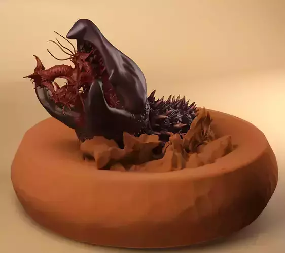 Tremors Graboid 3D print model