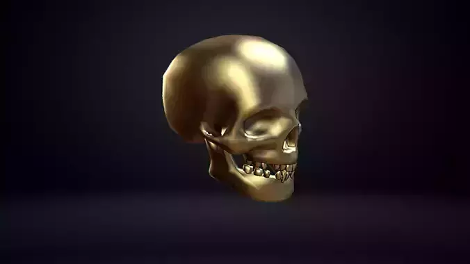 Skull golden