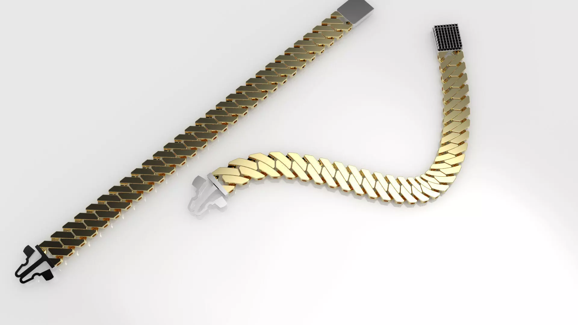 CUBAIN CHAIN Flat 12MM 3D print model_0