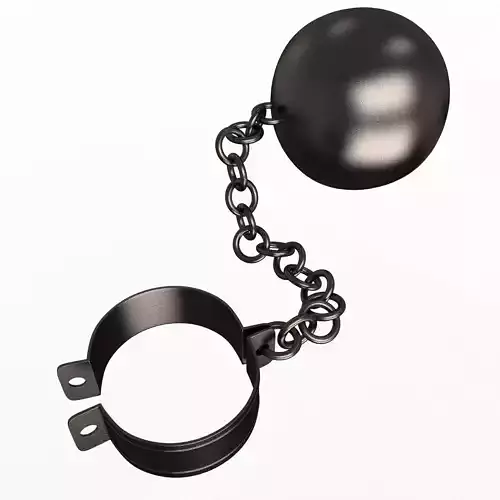 Handcuff ball and chain
