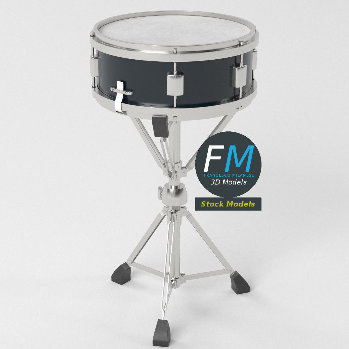Snare drum 3D model_5