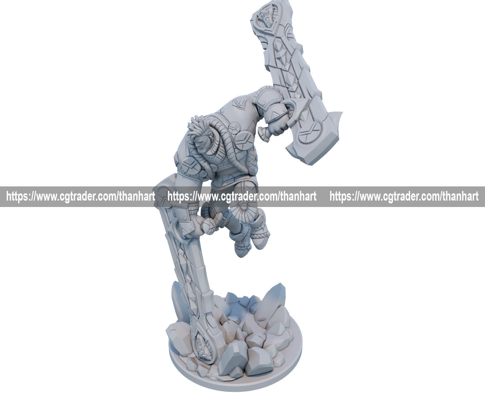 Ksante 3D Print Model from League of Legends 3D print model_2