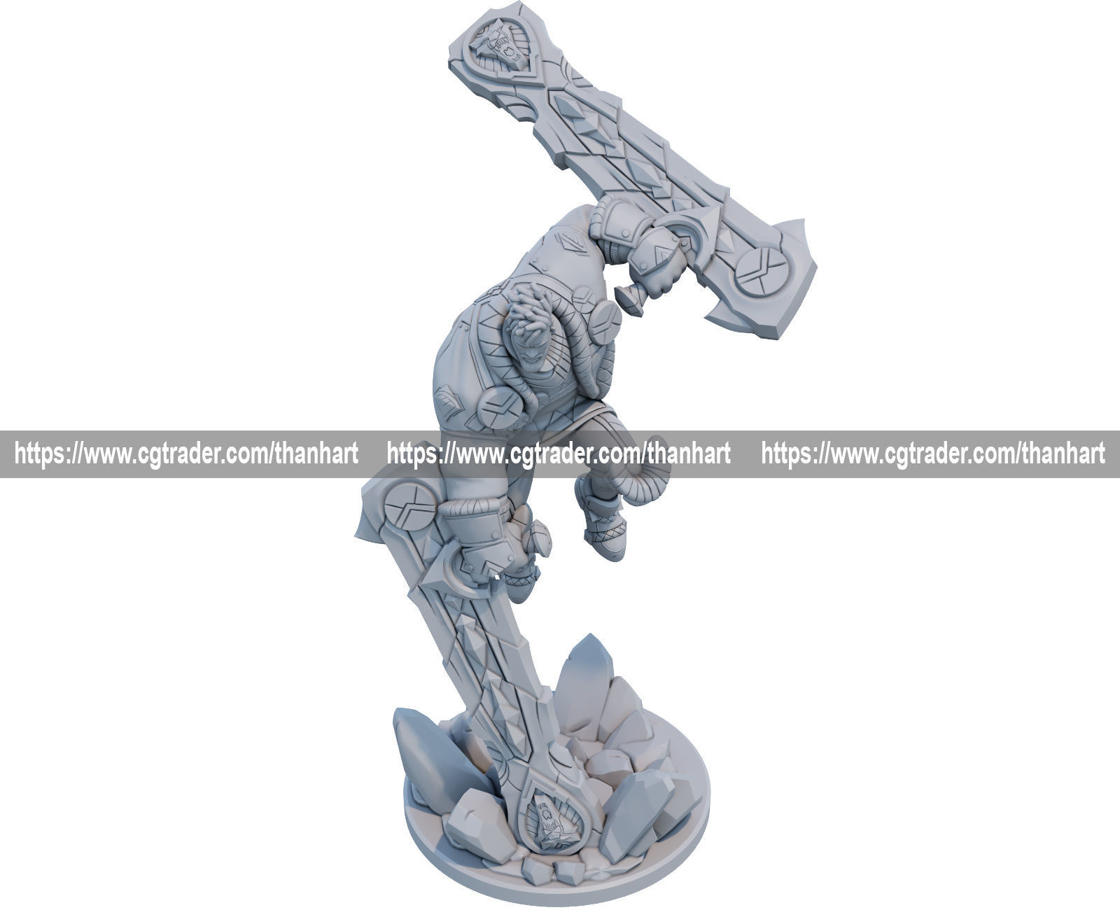 Ksante 3D Print Model from League of Legends 3D print model_4