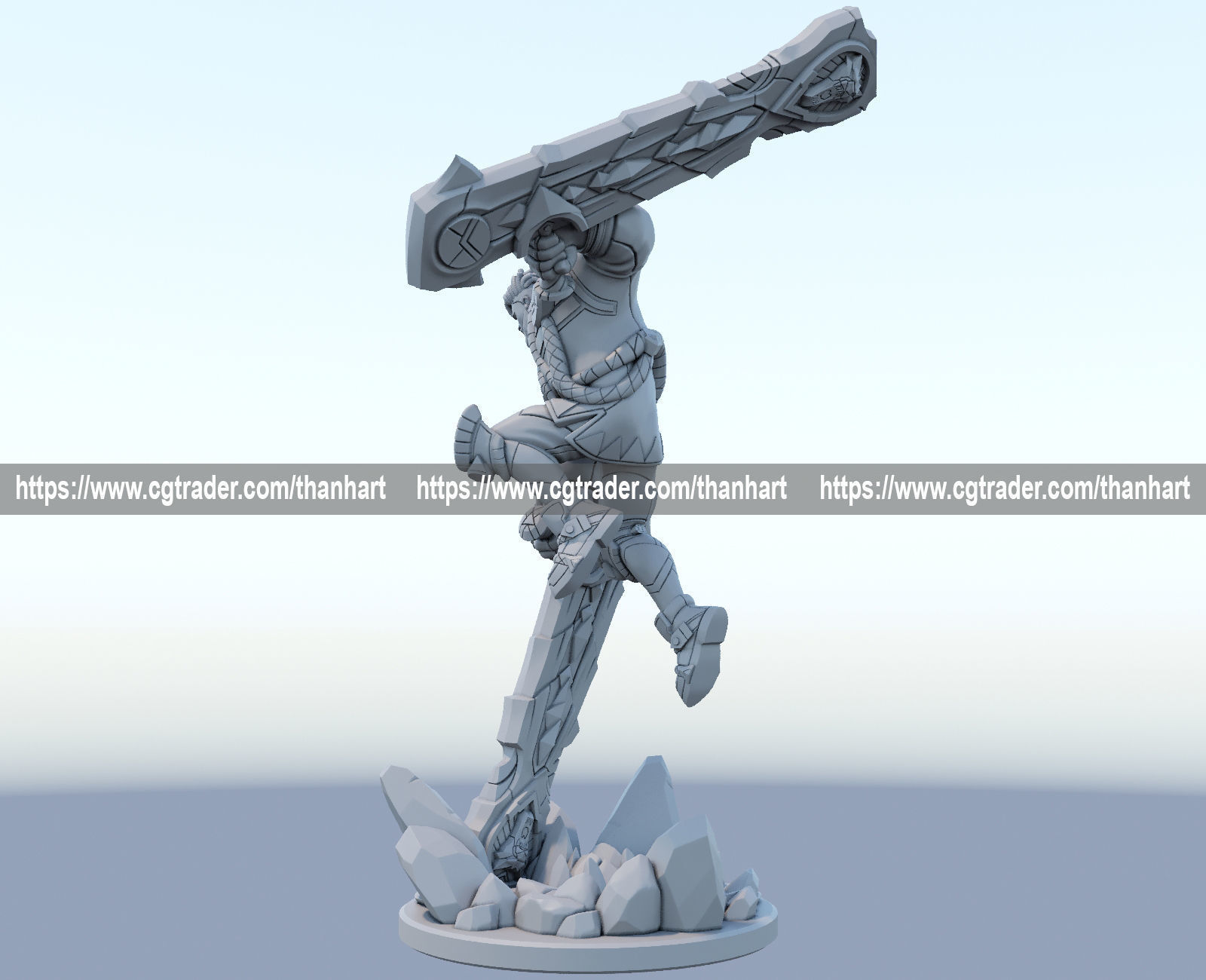 Ksante 3D Print Model from League of Legends 3D print model_7