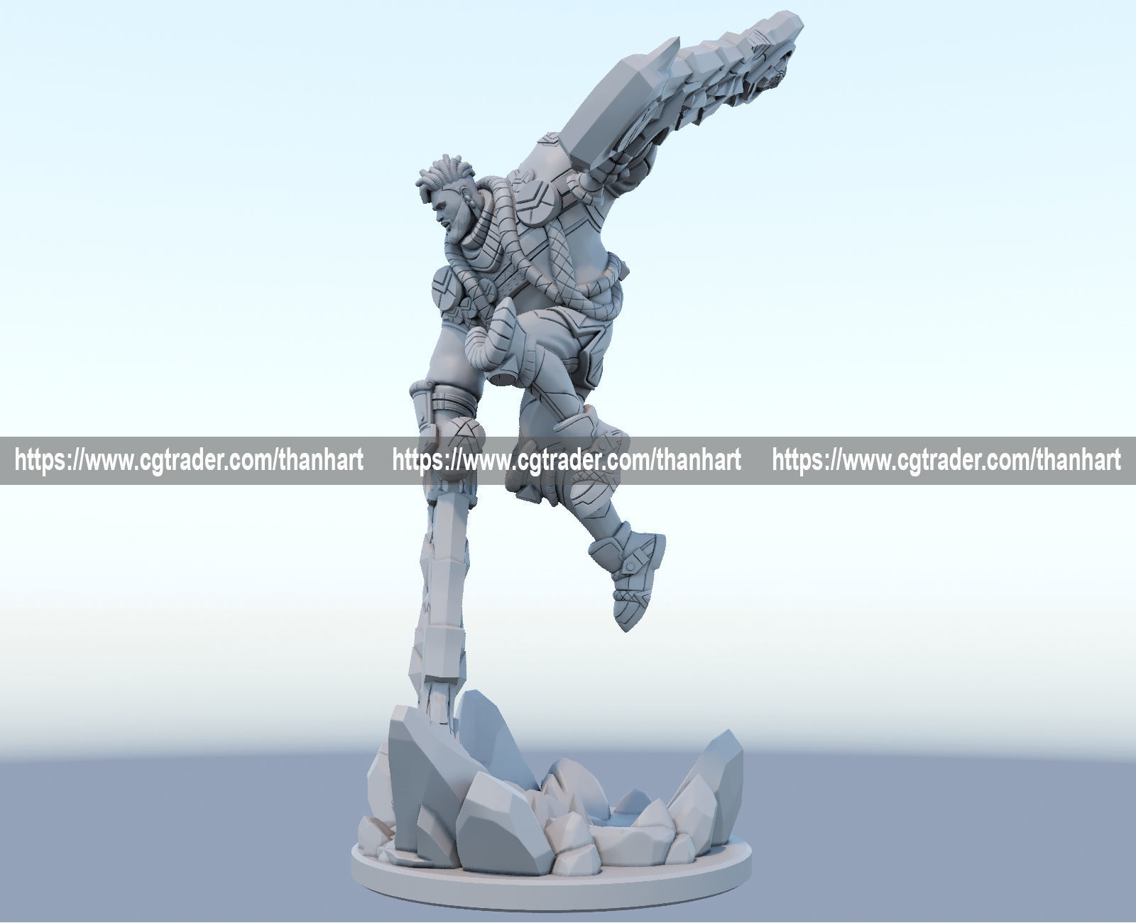 Ksante 3D Print Model from League of Legends 3D print model_6