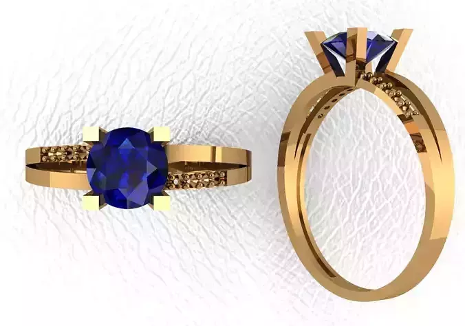 Rings sapphire and diamond engagement ring